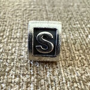 Pandora Silver 'S' Charm - Authentic!